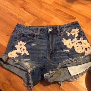 American eagle hi-rise festival shorts